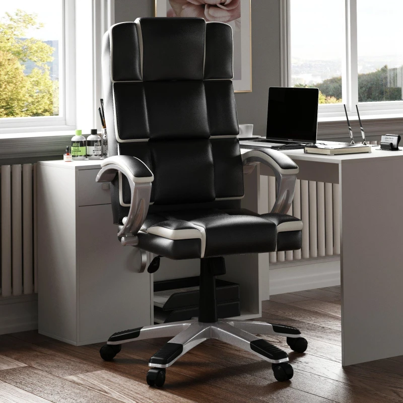 Image of Lassic Vida Designs Henderson Office Chair UKFR Black & White unisex One Size
