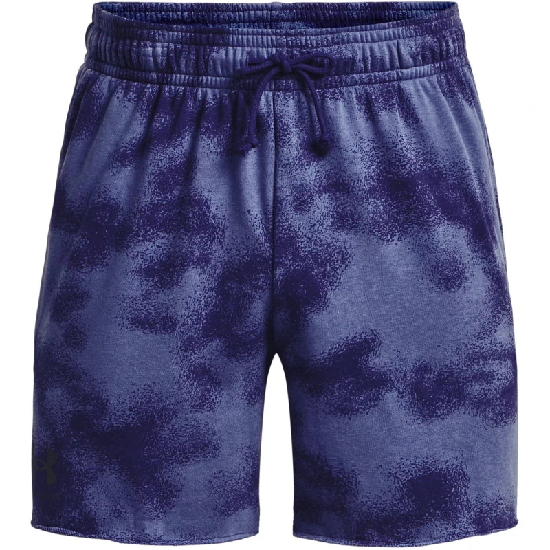 Image of Under Armour Rival Terry 6" Gym Shorts Mens - Blue Blue S