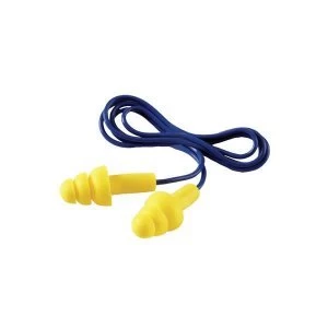 Image of 3M E A R Ultrafit Ear Plugs Yellow 1 x Pack of 50 Pairs Earplugs