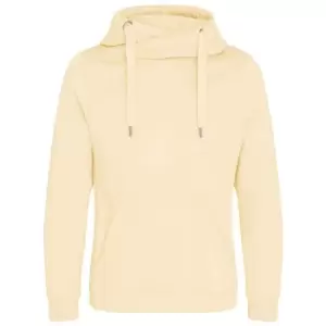 Image of Awdis Unisex Adult Crossover Collar Hoodie (M) (Vanilla)