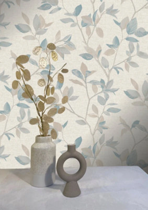 Image of Rasch Silver Birch Blue Wallpaper 311419