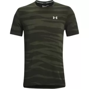 Image of Under Armour Seamless Short Sleeve Mens - Green