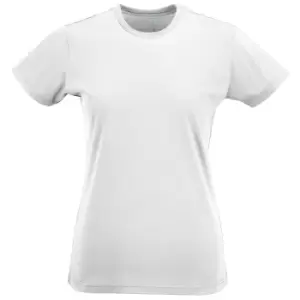Image of Russell Ladies/Womens Slim Short Sleeve T-Shirt (S) (White)