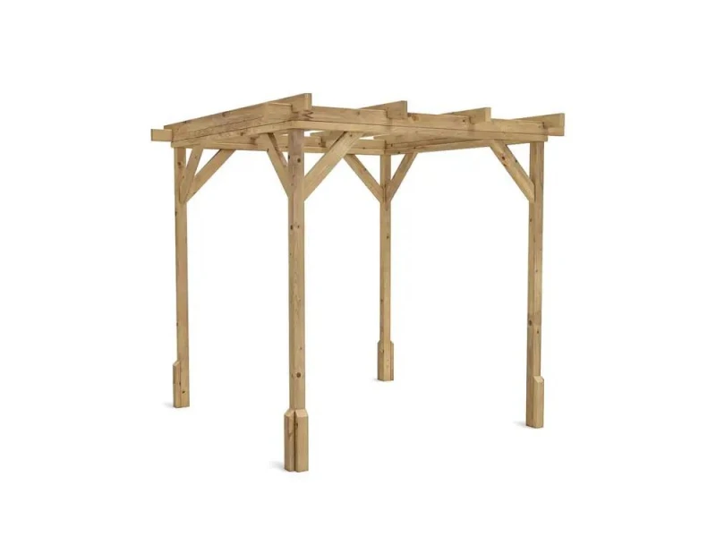 Image of Dunster House Wooden Pergola Garden Plants Frame Utopia 2M X 2M (6' 6" X 6' 6")