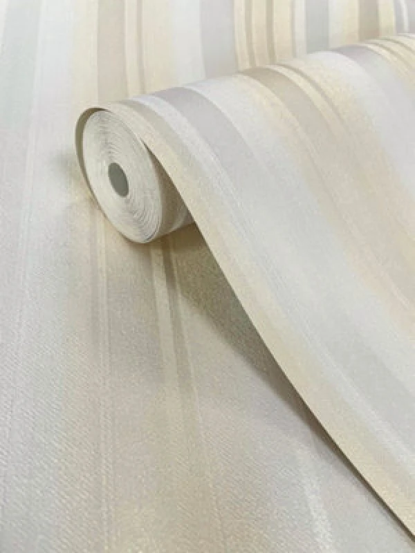 Image of Rasch Ravella Stripe Gold Wallpaper