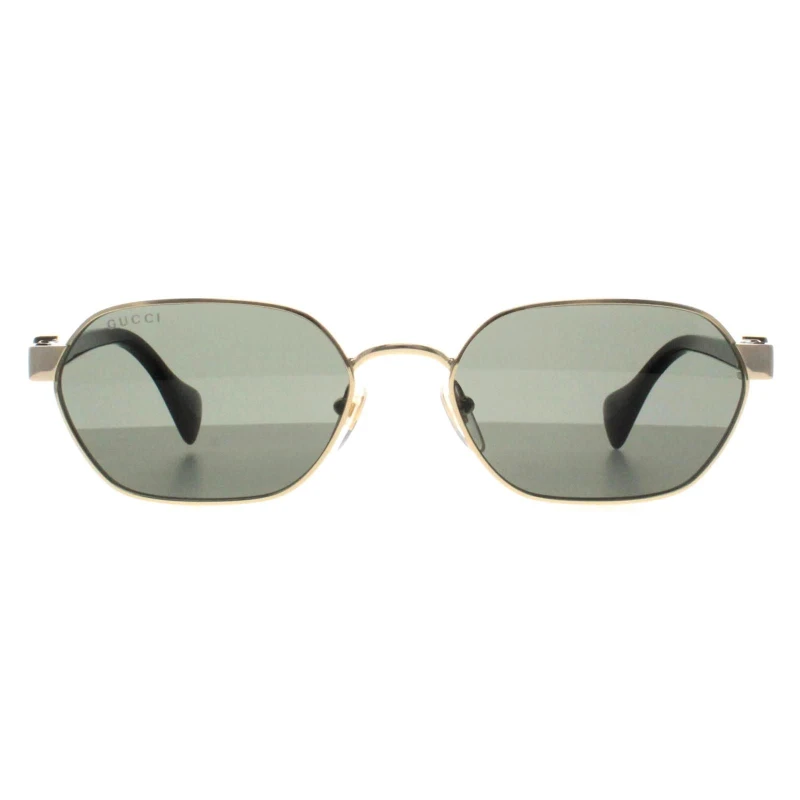Image of Gucci Womens Oval Gold Grey GG1593S Gold Female One Size