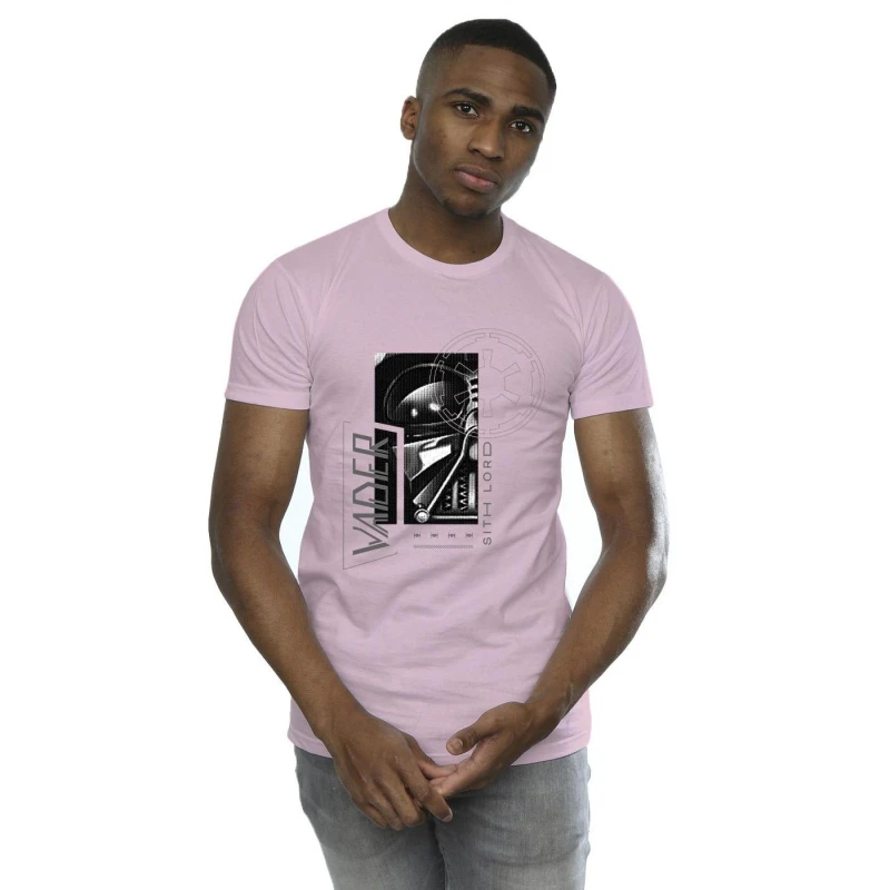 Image of Star Wars Star Wars Men Obi-Wan Kenobi Sith SciFi Collage T-Shirt in Baby Pink Size: Small Baby Pink S Male 5059934444706