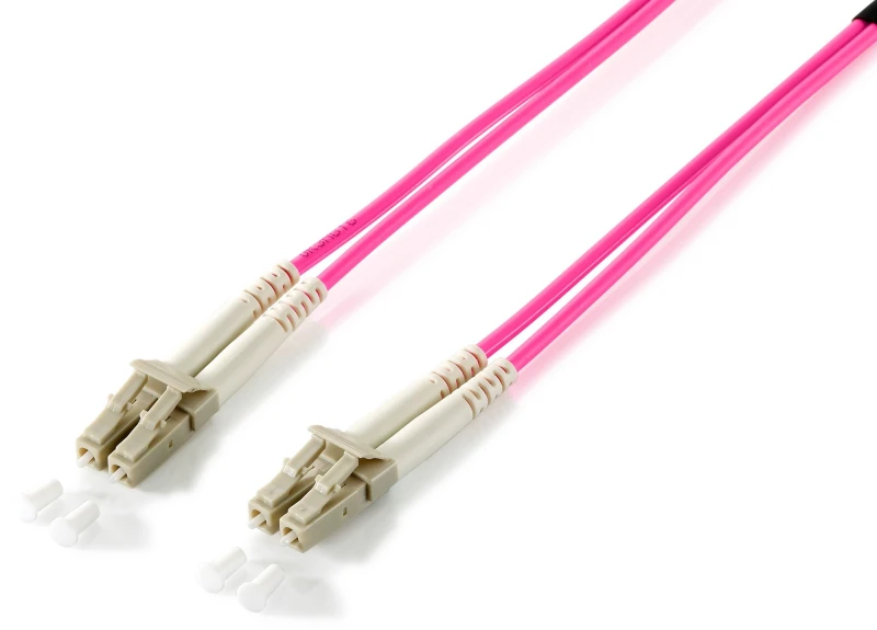 Image of Equip LC/LC Fiber Optic Patch Cable. OM4. 1m