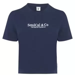 Image of SoulCal Boxy T-Shirt Womens - Blue