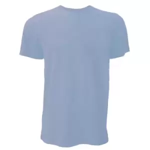 Image of Canvas Unisex Jersey Crew Neck T-Shirt / Mens Short Sleeve T-Shirt (XL) (Heather Blue)