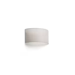 Image of Otton Horizontal Round Linen Wall Lamp 2L