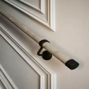 Image of Stair Hand Rail Kit Drift Wood 3.6M - Driftwood - Rothley