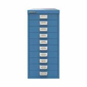 Image of Bisley 10 Drawer Cabinet Azure Blue BY78740