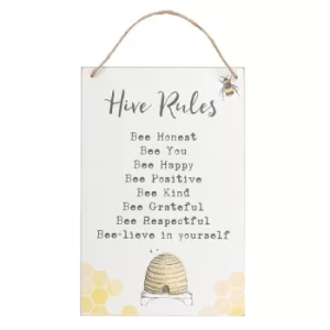 Image of Hive Rules Hanging Sign