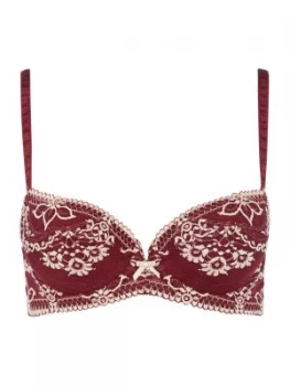 Image of Wacoal Frivole Padded Balcony Bra Red