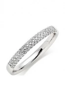 Image of Beaverbrooks Platinum Diamond Wedding Ring