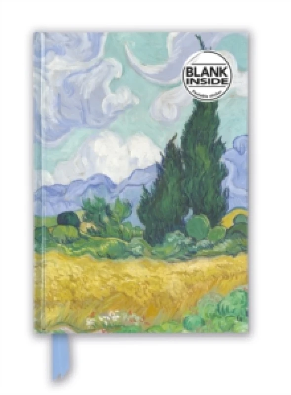 Image of Vincent van Gogh: Wheat Field with Cypresses (Foiled Blank Journal) Notebook / blank book