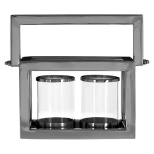 Image of Premier Housewares Kensington Townhouse 2 Candle Lantern