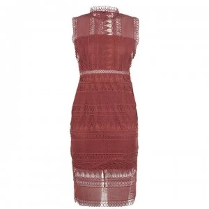 Image of Bardot Mariano Dress - MOROCCAN ROSE
