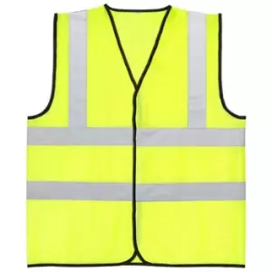 Image of Warrior Unisex Adult Mesh Hi-Vis Waistcoat (S) (Fluorescent Yellow)