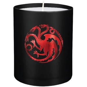 Image of House Targaryen (Game of Thrones) Glass Candle 8 x 9 cm