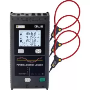 Image of Chauvin Arnoux PEL 104 + 3x MA194-350 Network diagnostics 3-phase Clamp meter, Data logger