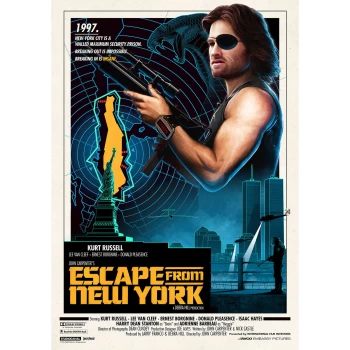 Image of John Carpenter's - Escape From New York Lithograph by Matt Ferguson