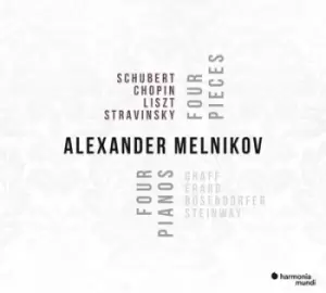Image of Alexander Melnikov Four Pieces - Four Pianos by Alexander Melnikov CD Album