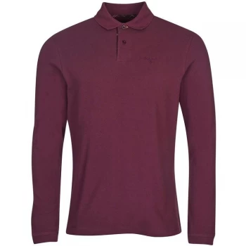 Image of Barbour L/S Sports Polo - Merlot RE91
