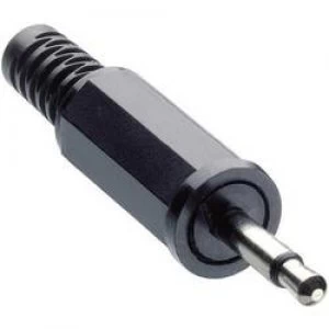 Image of 2.5mm audio jack Plug straight Number of pins 2 Mono Black Lumberg KLS 10