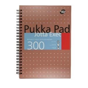Image of Pukka Pad Ruled Metallic Wirebound Executive Jotta Notepad 300 Pages