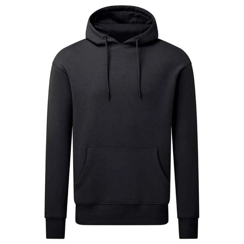 Image of Anthem Mens Plain Hoodie in Black Size: XS Black Male XS
