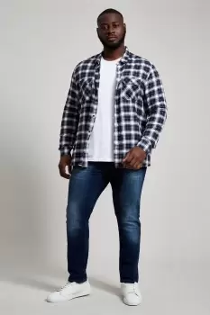 Image of Plus Slim Mid Blue Jeans