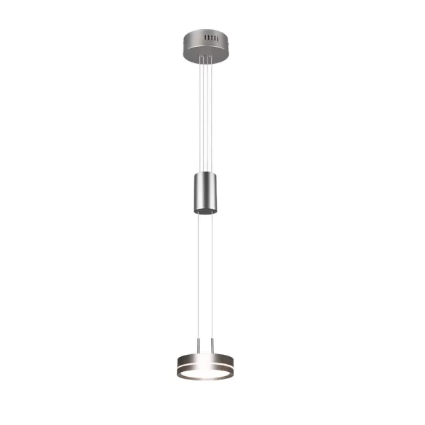 Image of Franklin Modern 9W LED Pendant Ceiling Light Nickel Matt 3000K