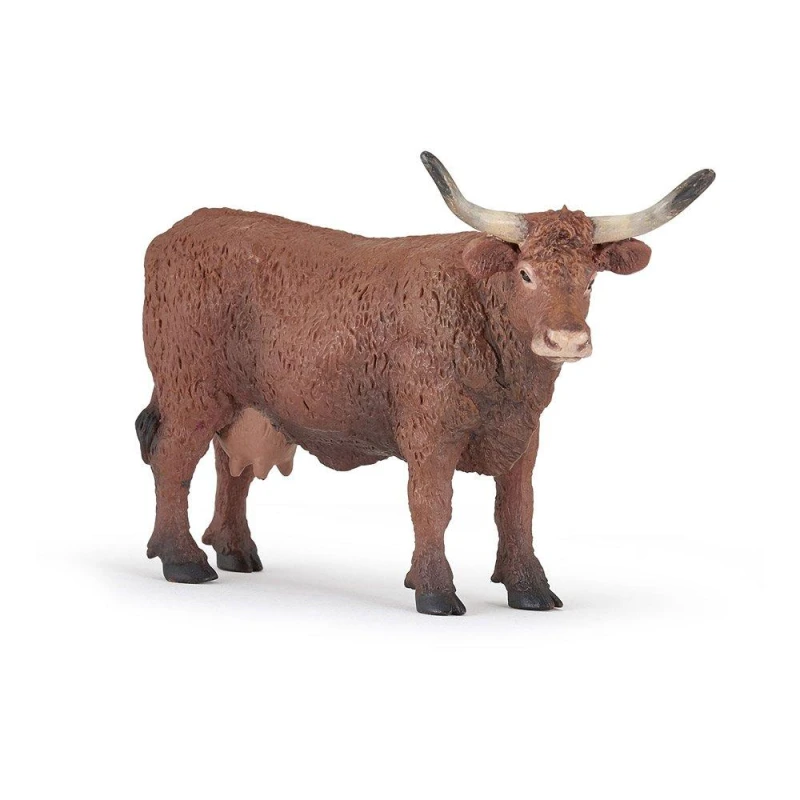 Image of Difuzed Farmyard Friends Salers Cow Toy Figure, 10 Months or Above, Brown (51042) Multi unisex