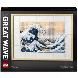 Image of LEGO ART Hokusai - The Great Wave Wall Art Adults Set (31208)