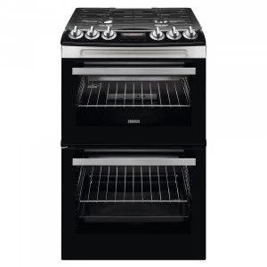 Image of Zanussi ZCG43250XA Double Oven Gas Cooker