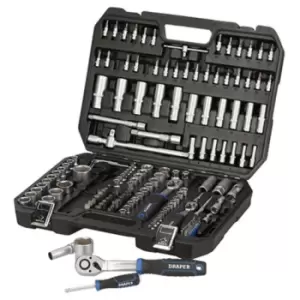 Image of 21529 HI-TORQ Metric Socket Set, 1/4', 3/8' & 1/2' Sq. Dr. (171 Piece) - Draper