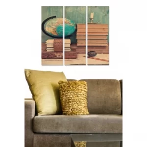 Image of MDF4241504 Multicolor Decorative MDF Painting (3 Pieces)