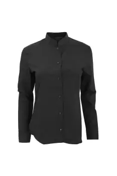 Image of Long Sleeve Mandarin Collar Shirt