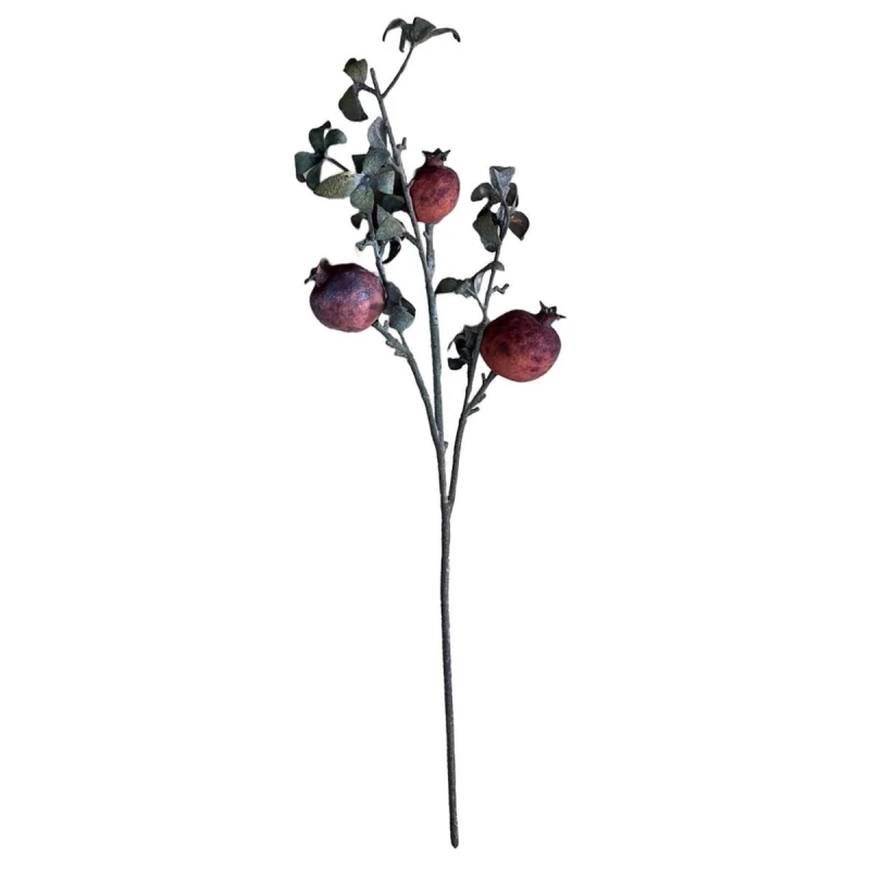 Image of Leaf Pack of 6 x 75cm Artificial Pomegranate Stem Artificial