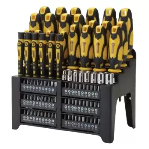 Image of Draper Screwdriver And Bit Set Yellow (103 Piece)