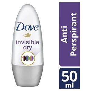 Image of Dove Invisible Dry Roll-On Anti-Perspirant Deodorant 50ml