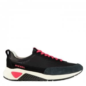 Image of Diesel Low Lace Trainers - Black-T8013