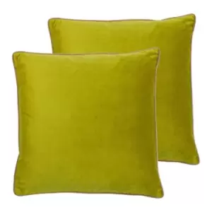 Image of Furn. Gemini Twin Pack Polyester Filled Cushions Bamboo