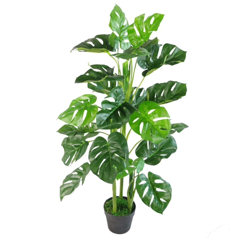 Image of Leaf Design Artificial Monstera Plant 100cm (Monstera)