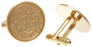 Image of Gold Plated Leicester Cufflinks.