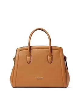 Image of Kate Spade New York Knott Medium Pebbled Leather Satchel Bag - Brown