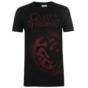 Image of Character Game of Thrones T Shirt Mens - Targaryen Spray
