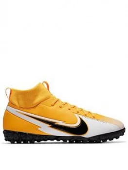 Image of Nike Junior Mercurial Superfly 6 Academy Astro Turf Football Boots, Orange/White, Size 5